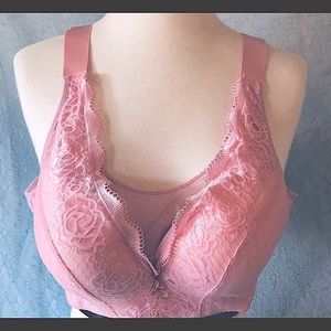 Dusty Rose No Underwire Bra Size 2XL or 50/115